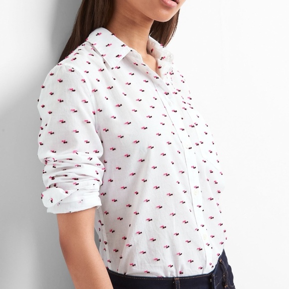 gap fitted boyfriend shirt